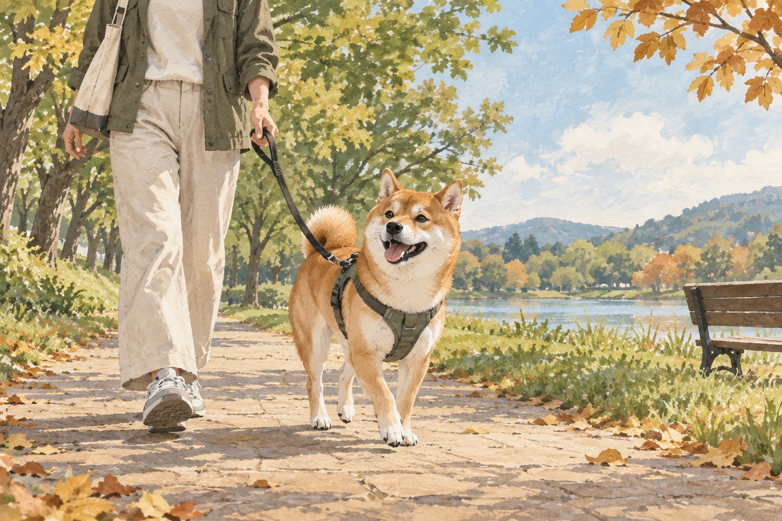 東京・神奈川の犬連れ公園散歩3選｜秋の同伴ルールと持ち物
