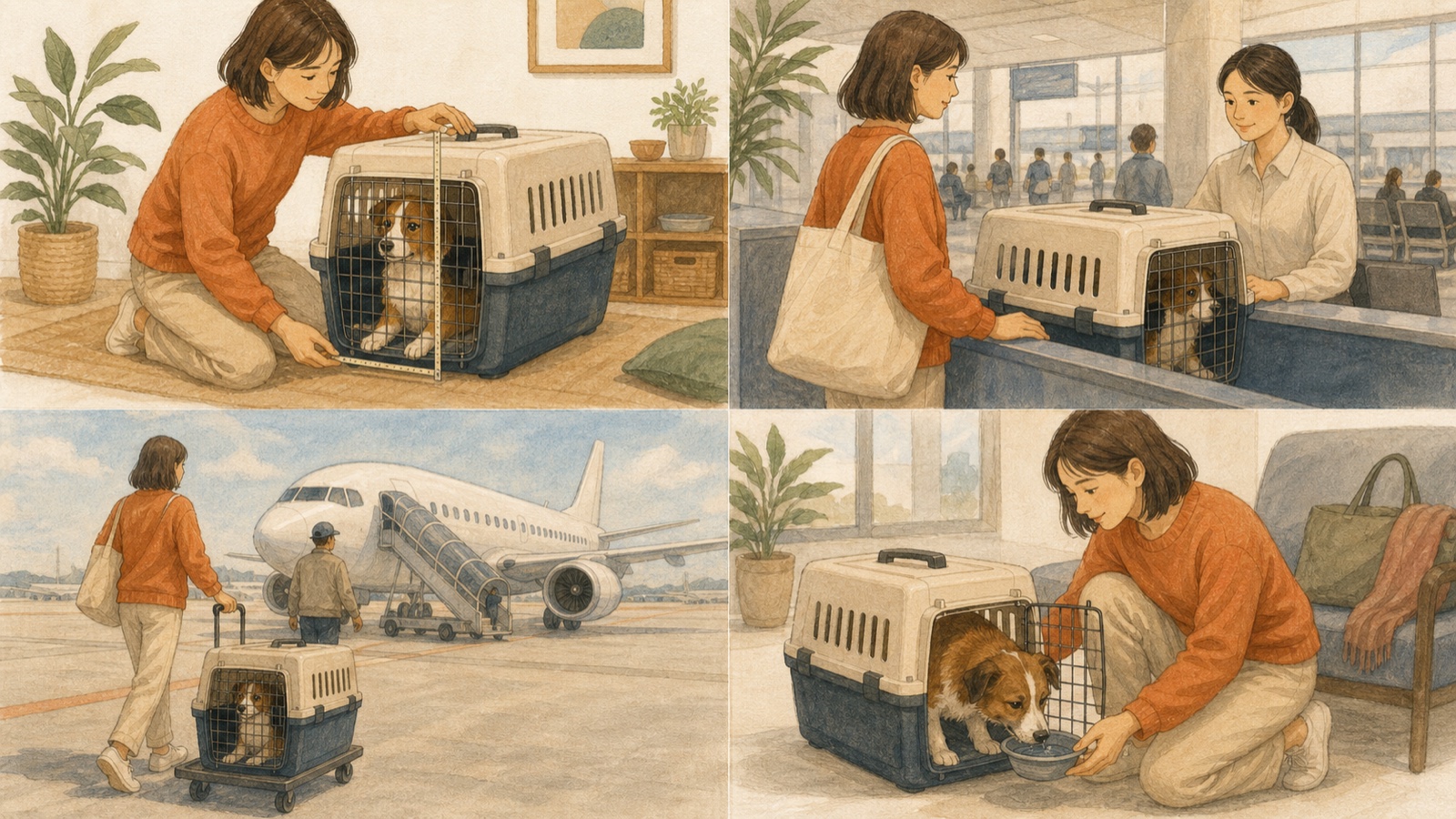 犬と飛行機に乗る前に確認したいこと｜国内線編