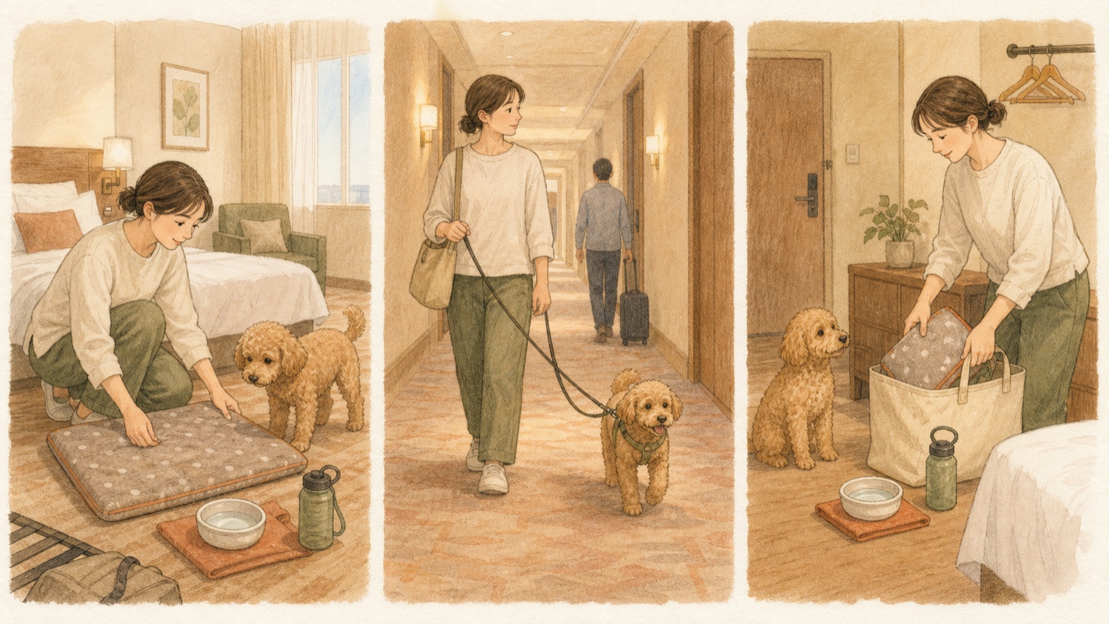 犬同伴宿での過ごし方とマナー｜到着前から確認