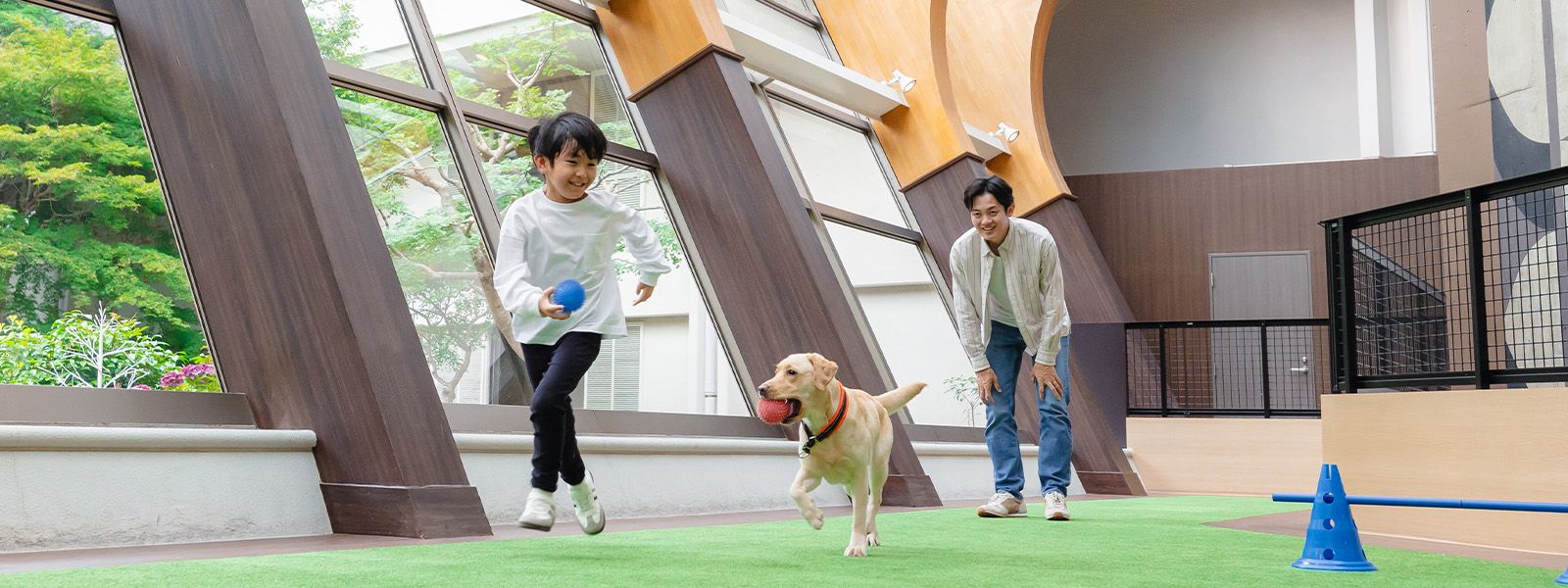 わんわんパラダイス伊豆高原の屋内プレイスペース公式写真
